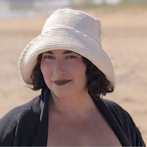 Na Nin Levi Cotton Rib Bucket Hat in Oat